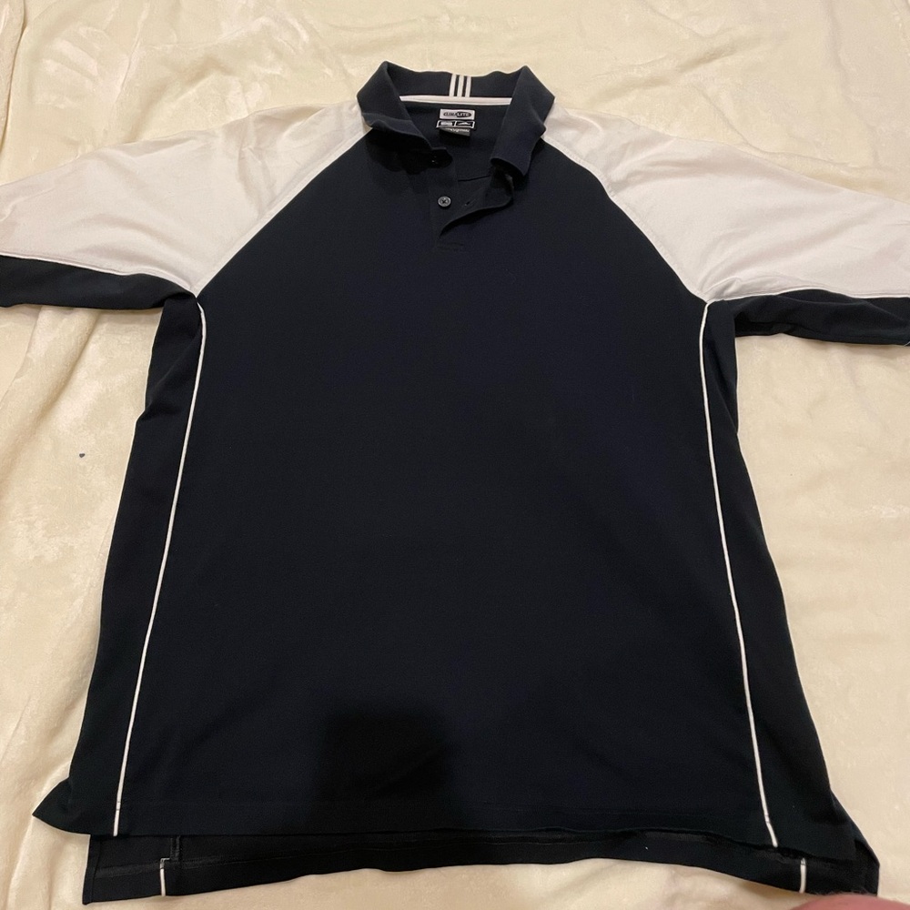New without tags! Large navy blue/white adidas polo